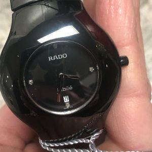 NWT RADO JUBILE DIAMONDS Watch/Ceramic/37mm Diameter/SWISS/Beautiful!!
